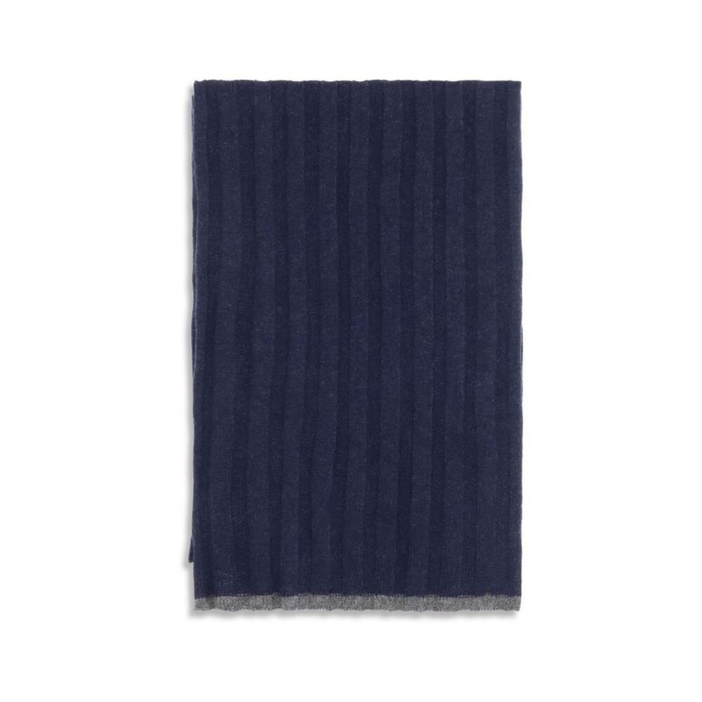 Brunello Cucinelli Blue Cashmere Men's Foulard